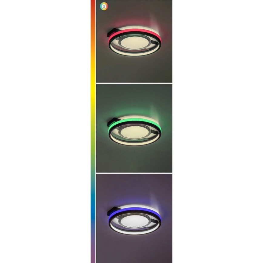Rabalux - RGB LED Dimmable Ceiling Light LED/40W/230V 3000-6500K + Remote Control Ø 43 cm