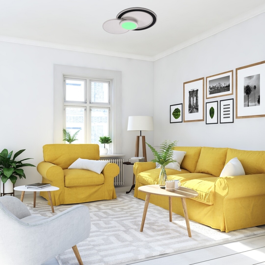 Rabalux - LED RGB Dimmable Ceiling Light, LED/40W/230V, 3000-6500K, with Remote Control, Ø31 cm