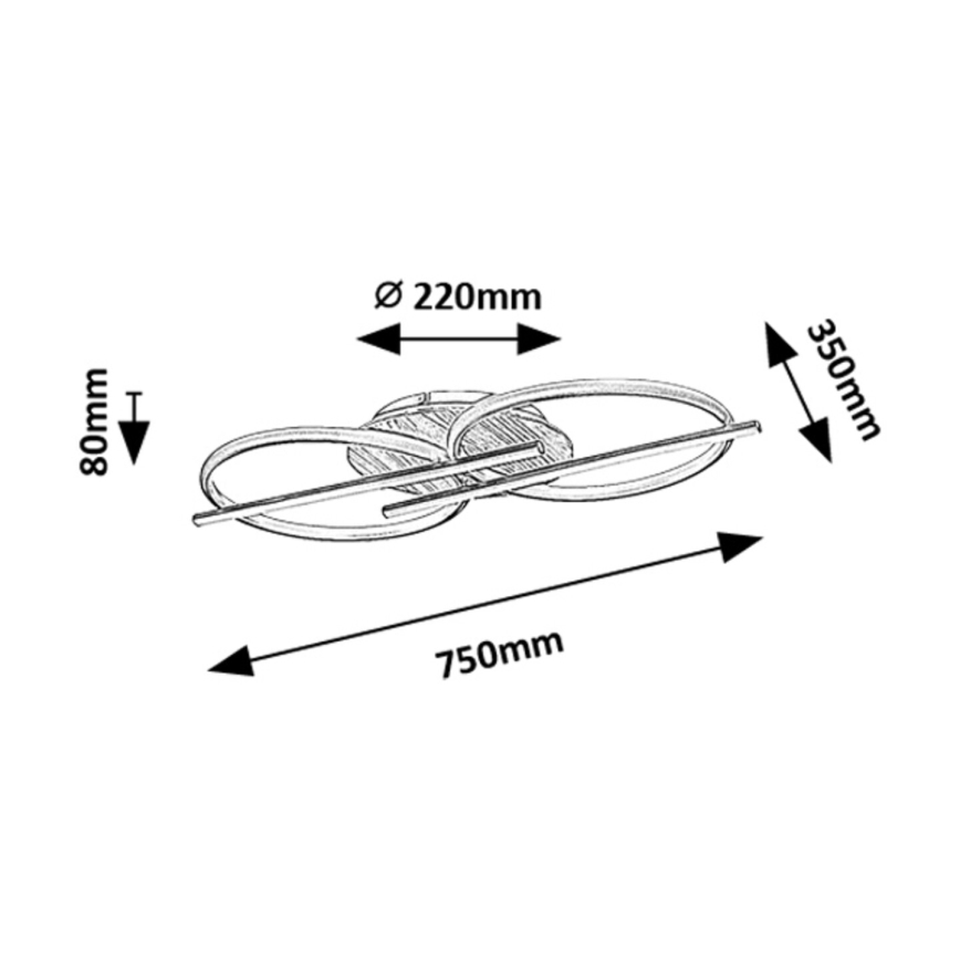 Rabalux - LED Ceiling light LED/40W/230V 3000/4000/6500K