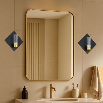Rabalux - LED Bathroom Wall Light LED/7W/230V IP44 Black/Gold
