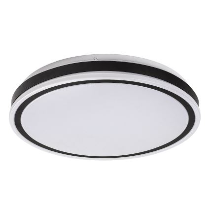 Rabalux - Dimmable LED Ceiling Light LED/20W/230V 3000–6500K Ø 38.5 cm Black + Remote Control