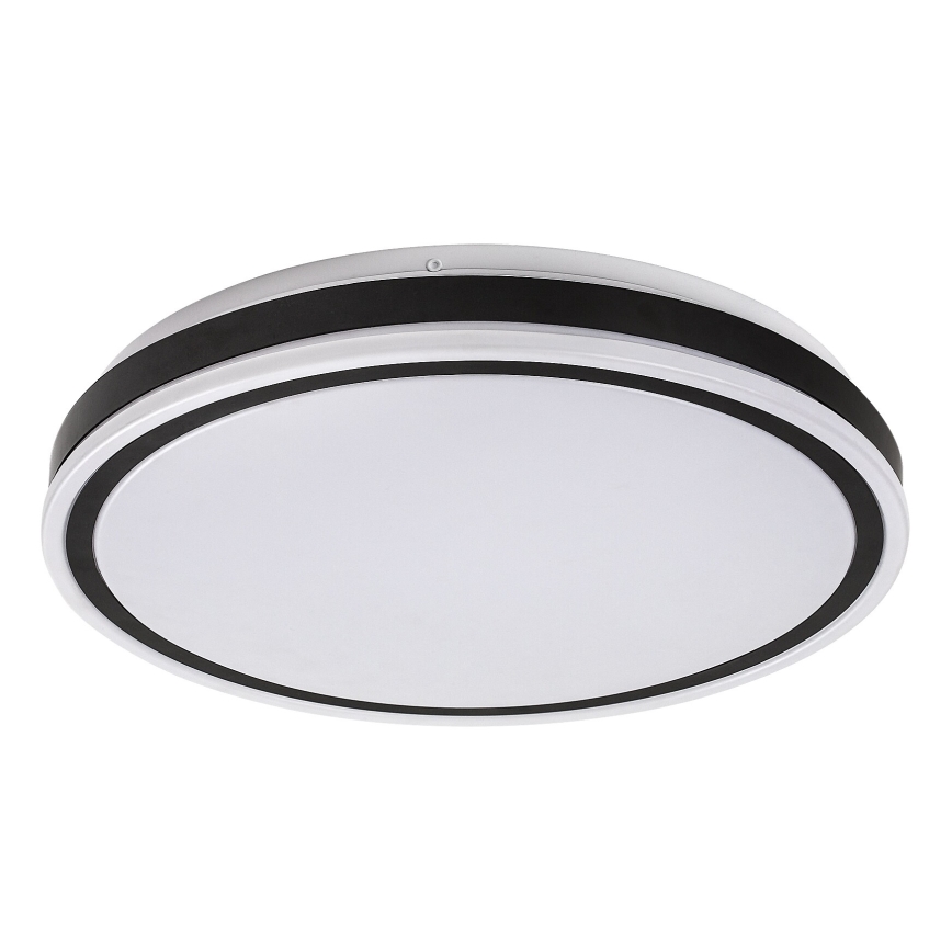 Rabalux - Dimmable LED Ceiling Light LED/20W/230V 3000–6500K Ø 38.5 cm Black + Remote Control