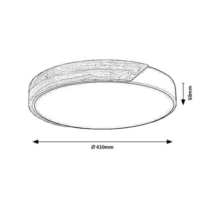 Rabalux - LED Ceiling Light LED/24W/230V 4000K Ø 41 cm