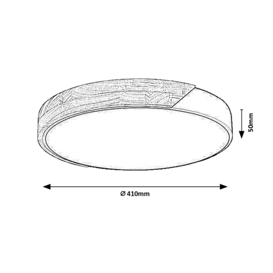 Rabalux - LED Ceiling Light LED/24W/230V 4000K Ø 41 cm