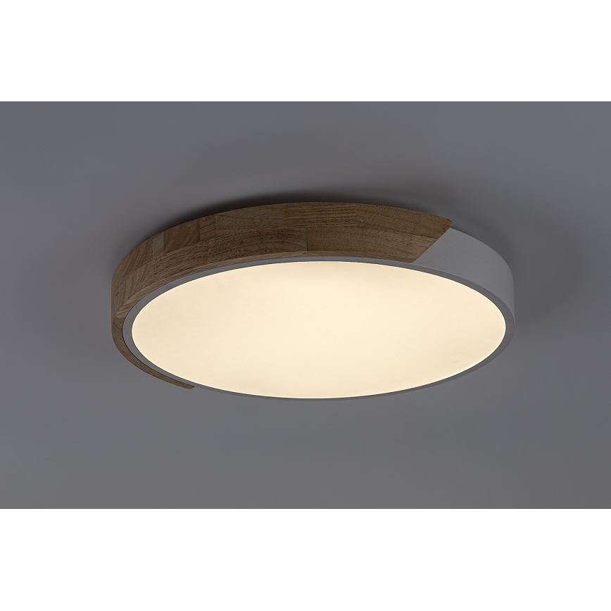 Rabalux - LED Ceiling Light LED/40W/230V 3000/4000/6500K White/Oak, diameter 61 cm