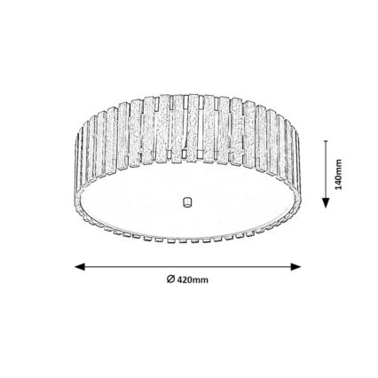 Rabalux - Ceiling light 3xE27/25W/230V Ø 42 cm