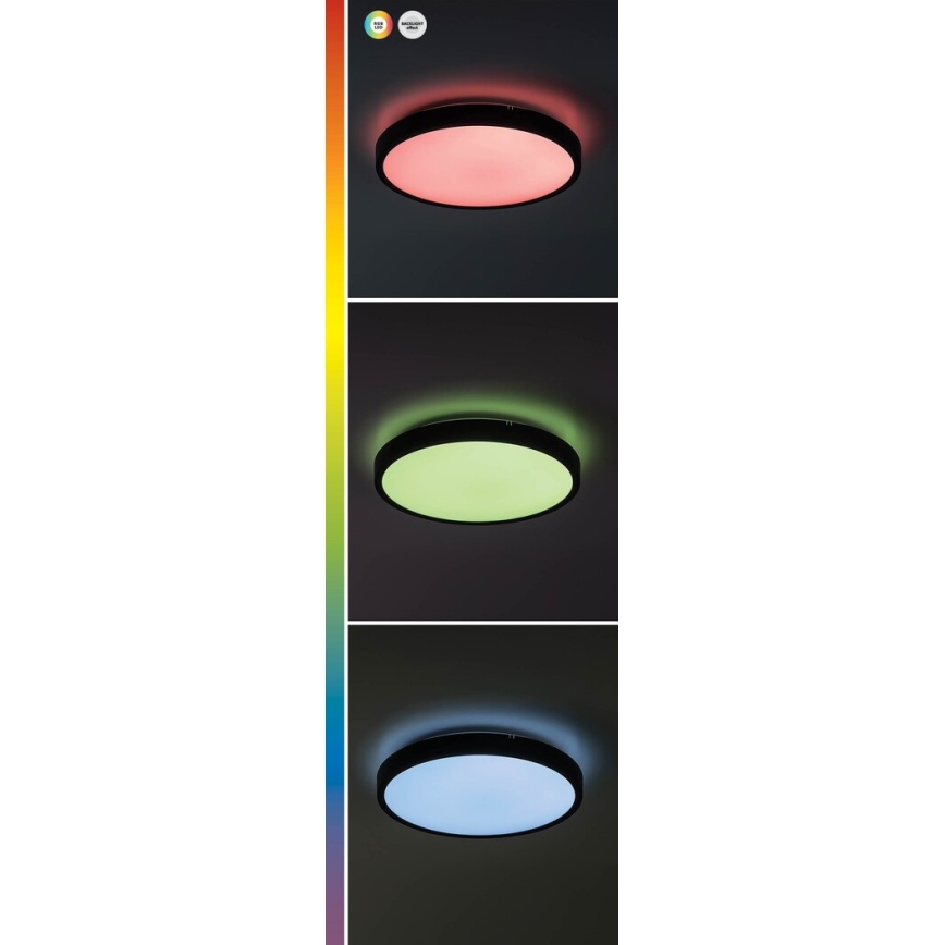 Rabalux - LED RGB Dimmable bathroom ceiling light LED/36W/230V 3000-6000K Wi-Fi Tuya IP44 d. 42 cm white + remote control