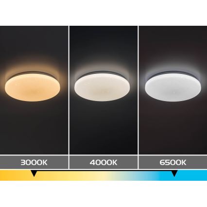 Rabalux - LED Dimmable Ceiling Light LED/12W/230V 3000-6500K Ø 26 cm + Remote Control
