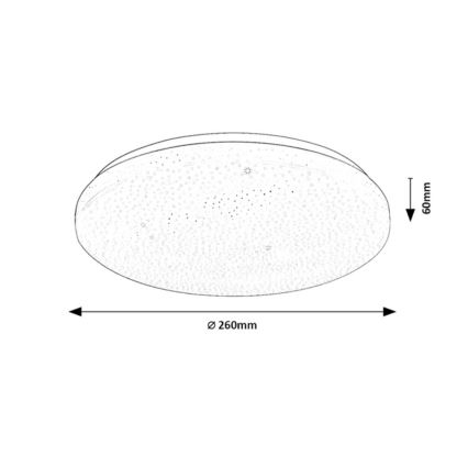 Rabalux - LED Dimmable Ceiling Light LED/12W/230V 3000-6500K Ø 26 cm + Remote Control