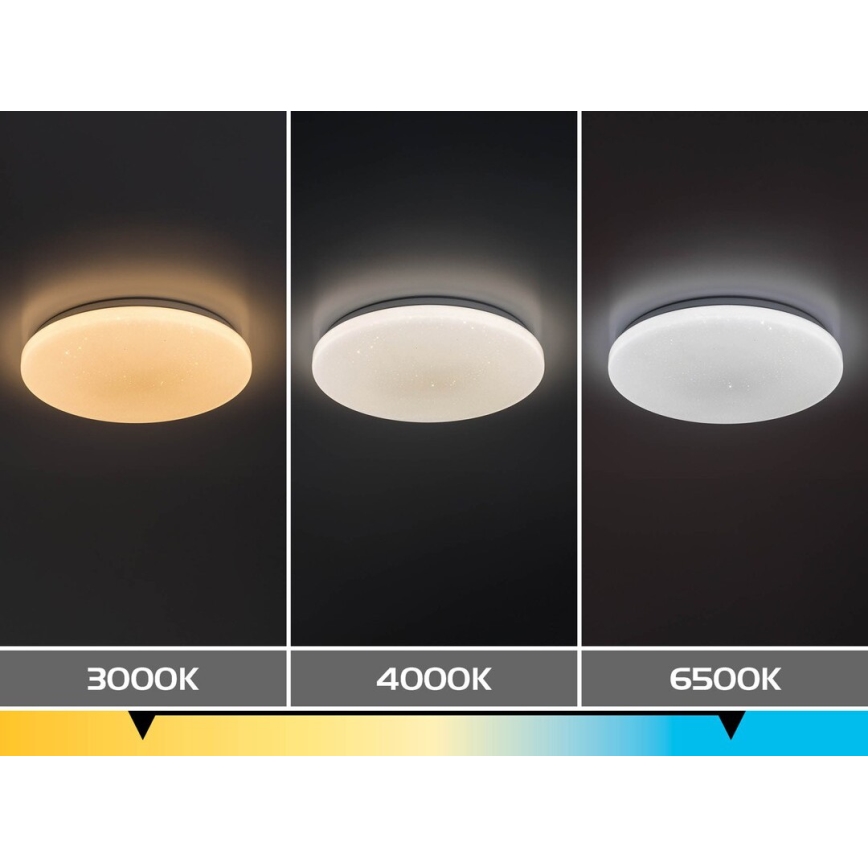 Rabalux - Dimmable LED Ceiling Light LED/22W/230V 3000-6500K Ø 33 cm + Remote Control