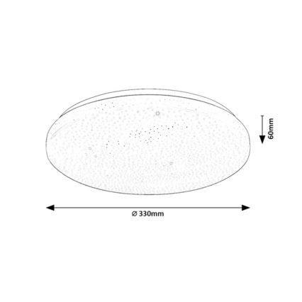 Rabalux - LED Dimmable ceiling light LED/22W/230V 3000-6500K dia. 33 cm + remote control