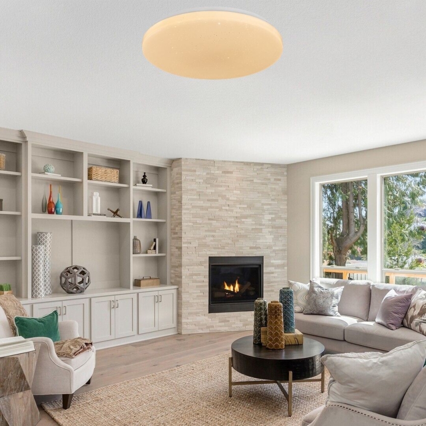 Rabalux - Dimmable LED Ceiling Light, 80W/230V, 3000–6500K, Ø 77 cm + Remote Control