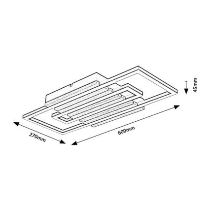 Rabalux - LED Ceiling Light LED/28W/230V 3000/4500/6000K