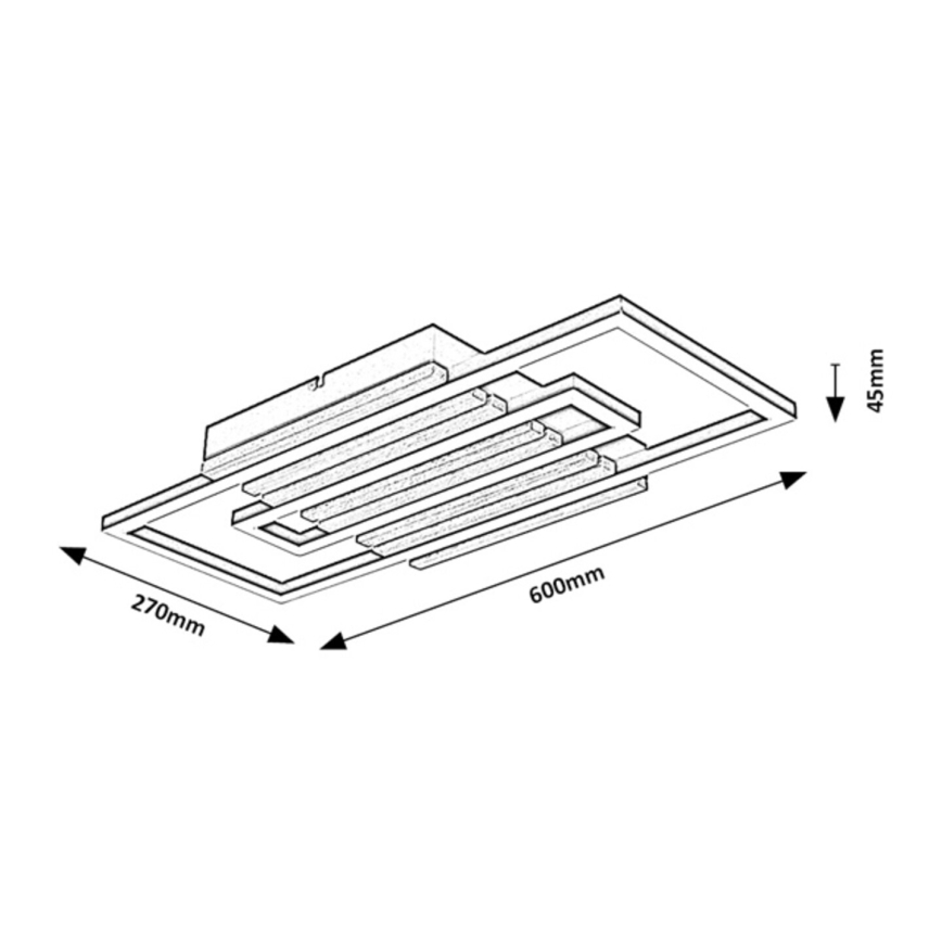 Rabalux - LED Ceiling Light LED/28W/230V 3000/4500/6000K