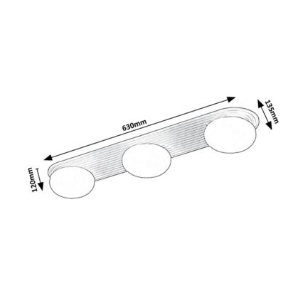 Rabalux - Ceiling light 3xG9/25W/230V 63x13,5 cm