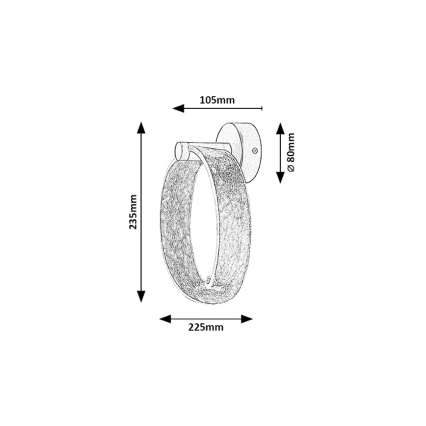 Rabalux - LED Wall Light LED/6W/230V