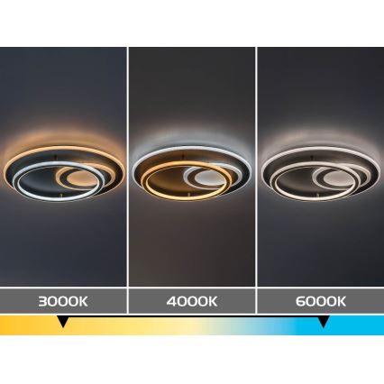 Rabalux - Dimmable LED Ceiling Light LED/60W/230V 3000–6000K Ø 50 cm + Remote Control