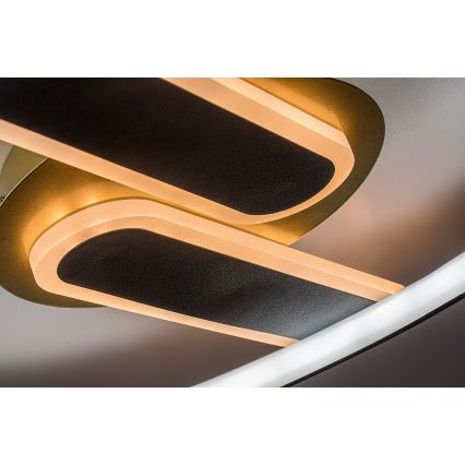 Rabalux - Dimmable LED Ceiling Light, 60W, 230V, 3000–6000 K, 53 x 45 cm, with Remote Control