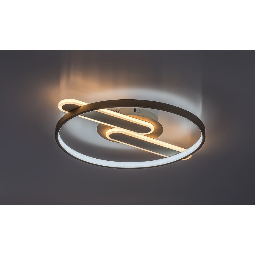 Rabalux - Dimmable LED Ceiling Light, 55W, 230V, 3000–6000K, 53×45 cm + Remote Control