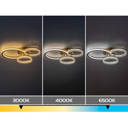 Rabalux - Dimmable LED Ceiling Light LED/38W/230V 3000-6500K 58,5x38 cm + remote control