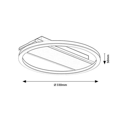 Rabalux - LED Ceiling Light LED/24W/230V Ø 33 cm