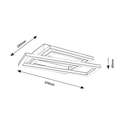 Rabalux - LED Ceiling Light LED/24W/230V 37x22,5 cm
