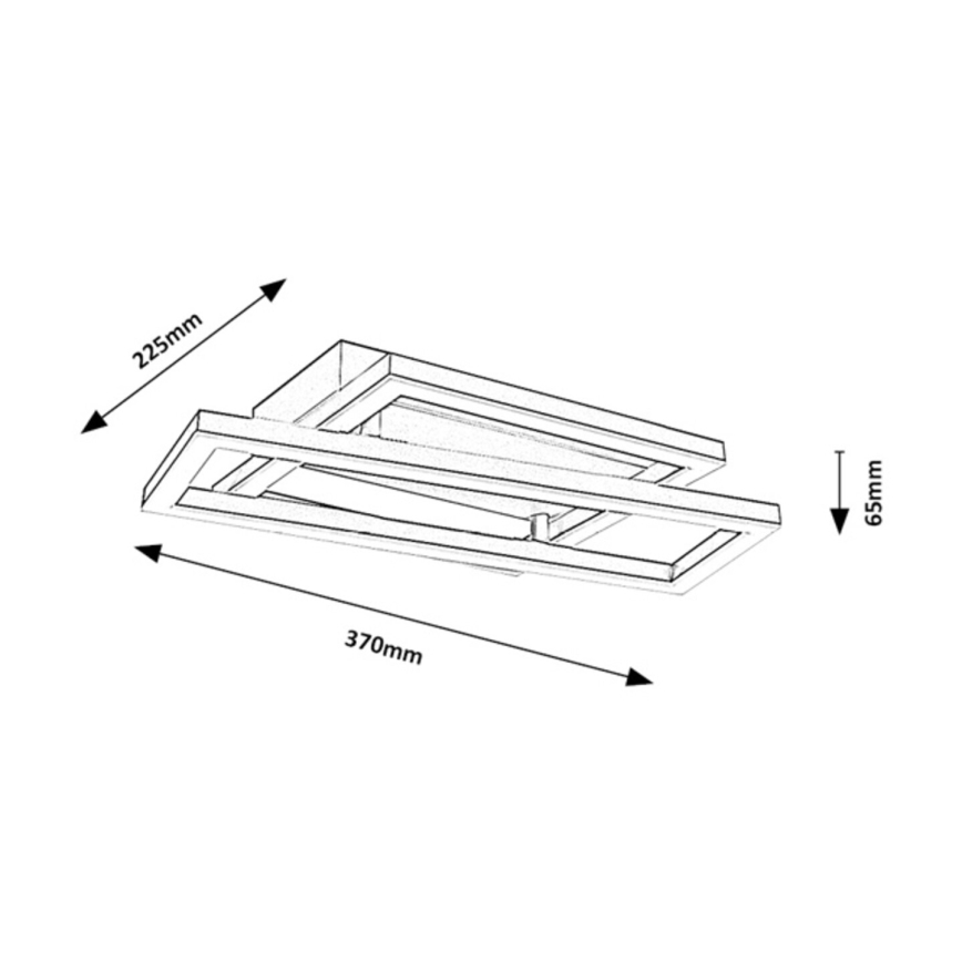 Rabalux - LED Ceiling Light LED/24W/230V 37x22,5 cm