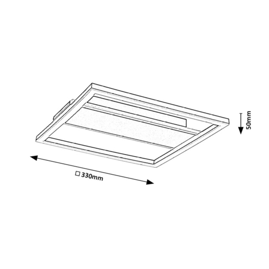 Rabalux - LED Ceiling Light LED/24W/230V 33x33 cm