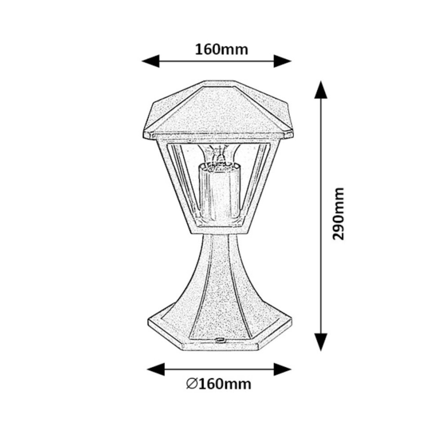 Rabalux - Outdoor lamp 1xE27/40W/230V IP44