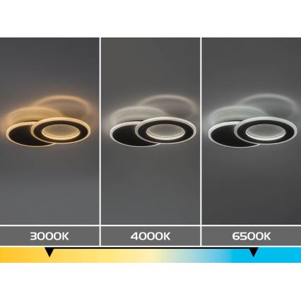 Rabalux - Dimmable LED ceiling light LED/24W/230V 3000-6500K 35x23 cm + remote control