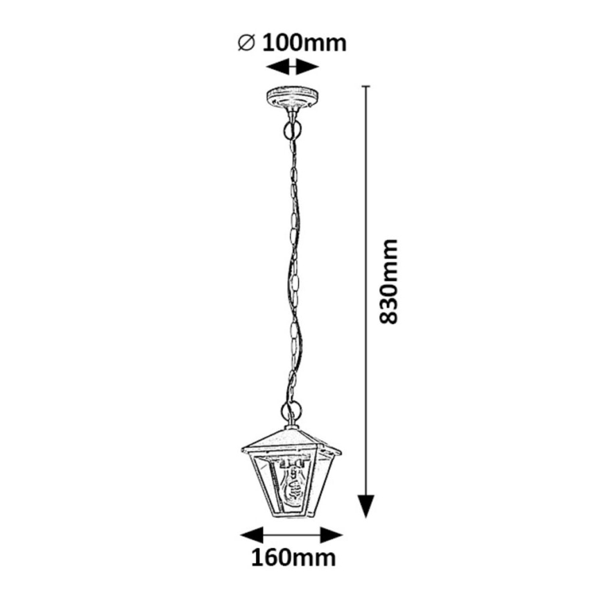 Rabalux - Outdoor chandelier on a chain 1xE27/40W/230V IP44