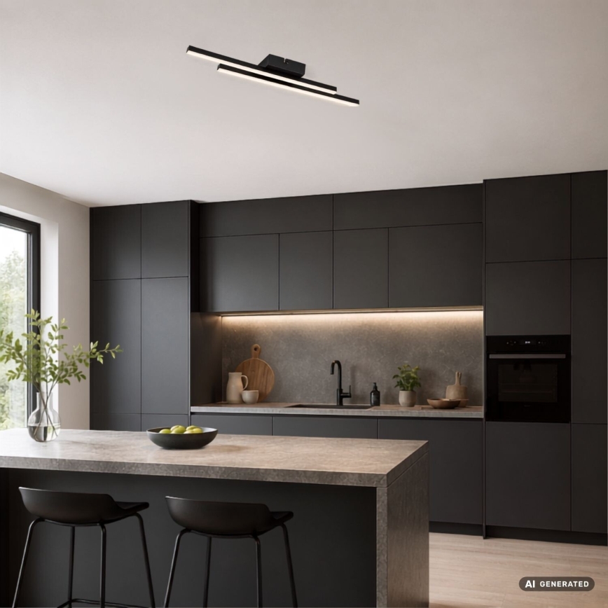 Rabalux - LED Ceiling Light LED/12W/230V 4000K Black