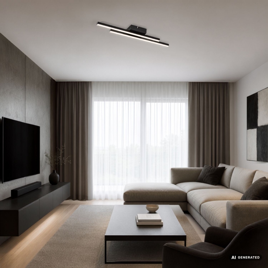 Rabalux - LED Ceiling Light LED/12W/230V 4000K Black