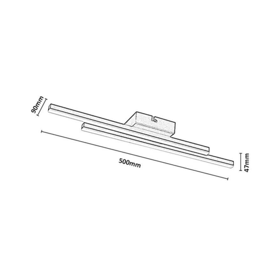 Rabalux - LED Ceiling Light LED/12W/230V 3000K gold