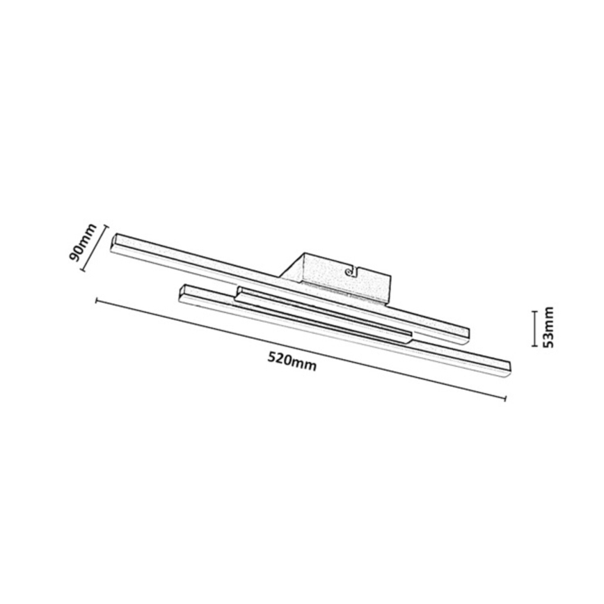 Rabalux - LED Ceiling light LED/18W/230V 3000K gold