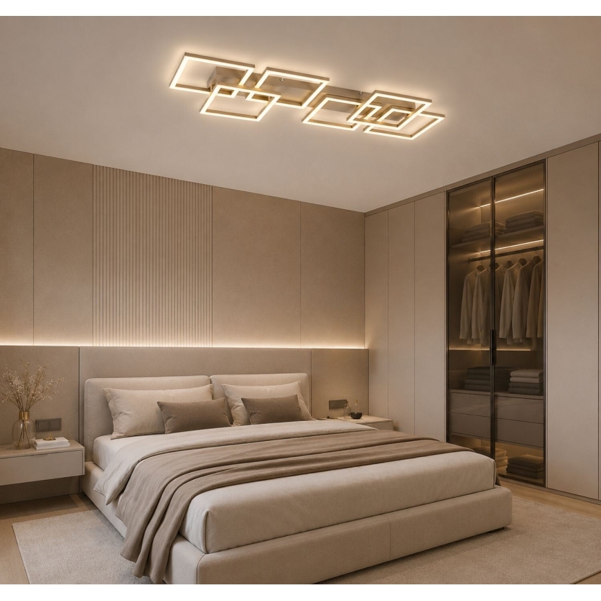 Rabalux - LED Dimmable ceiling light LED/40W/230V 3000-6500K 33x100 cm gold + remote control
