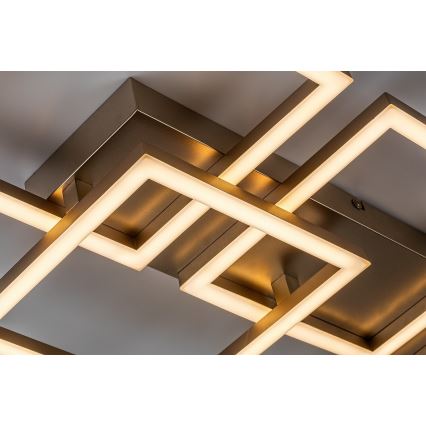 Rabalux - LED Dimmable ceiling light LED/40W/230V 3000-6500K 33x100 cm gold + remote control
