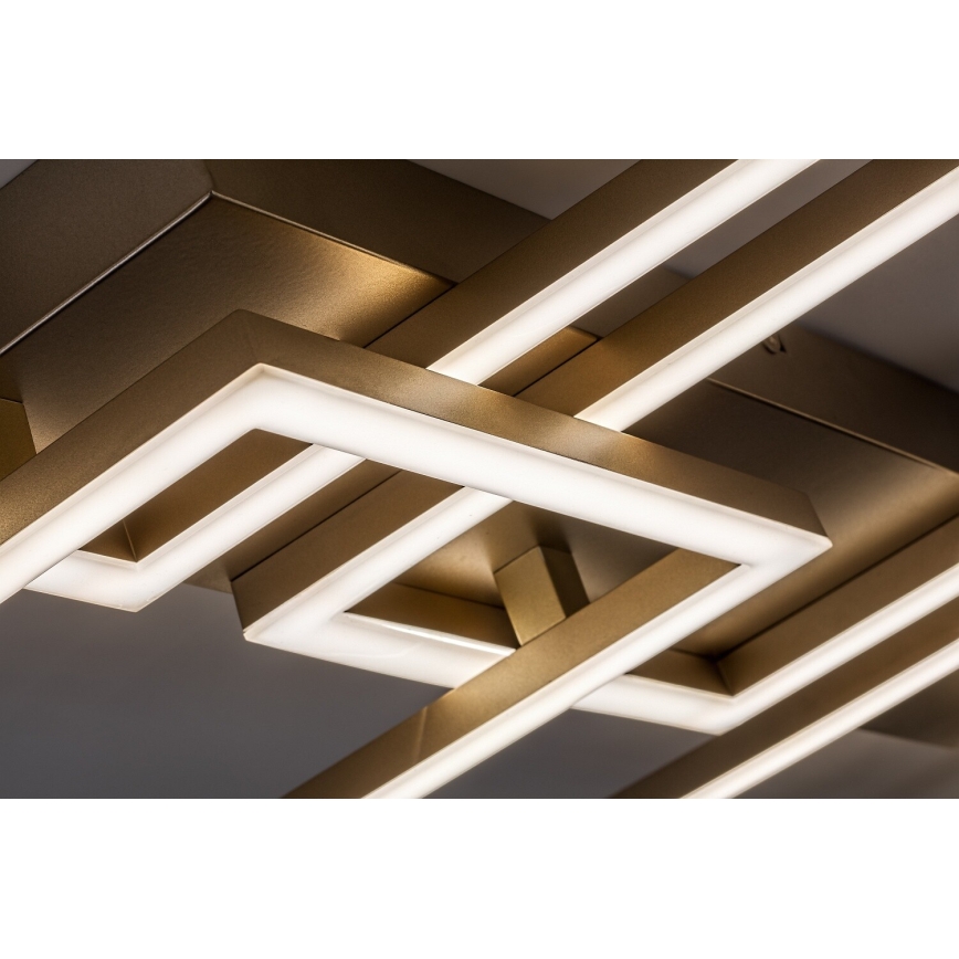 Rabalux - LED Dimmable ceiling light LED/40W/230V 3000-6500K 33x100 cm gold + remote control