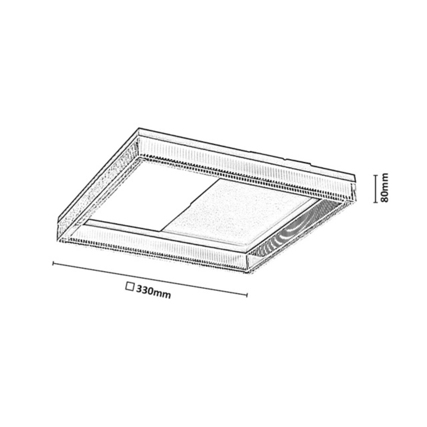 Rabalux - LED Dimmable ceiling light LED/18W/230V 3000-6500K + remote control