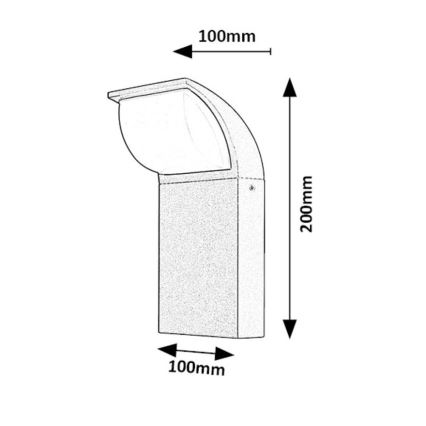Rabalux - LED Outdoor wall light LED/9W/230V IP65