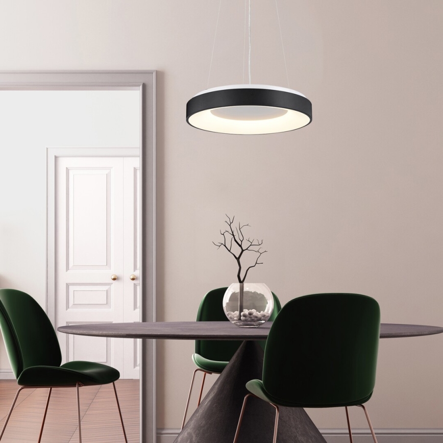 Rabalux - LED Dimmable chandelier on a string LED/38W/230V 3000-6500K black + remote control