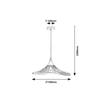 Rabalux - Chandelier on a string 1xE27/60W/230V