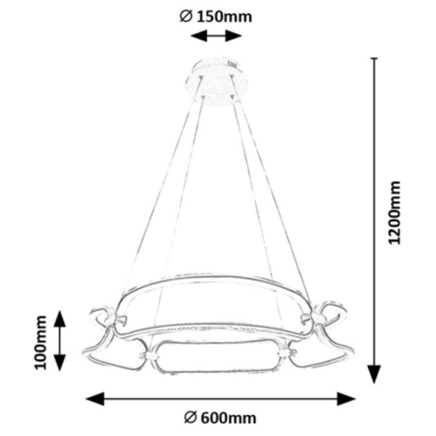 Rabalux - LED Chandelier on a string LED/67W/230V 4000K
