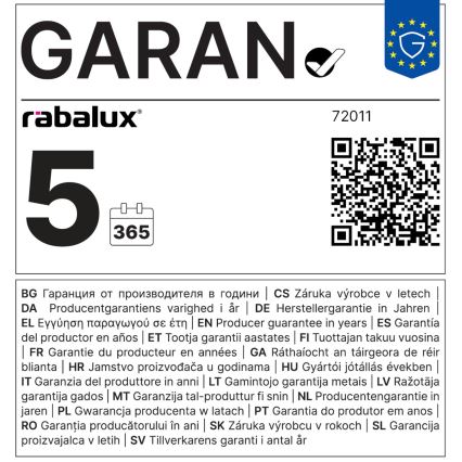 Rabalux - LED RGB Dimmable chandelier on a string LED/24W/230V Wi-Fi Tuya + remote control