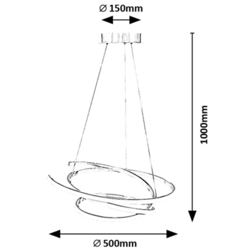 Rabalux - LED Chandelier on a string LED/42W/230V 4000K