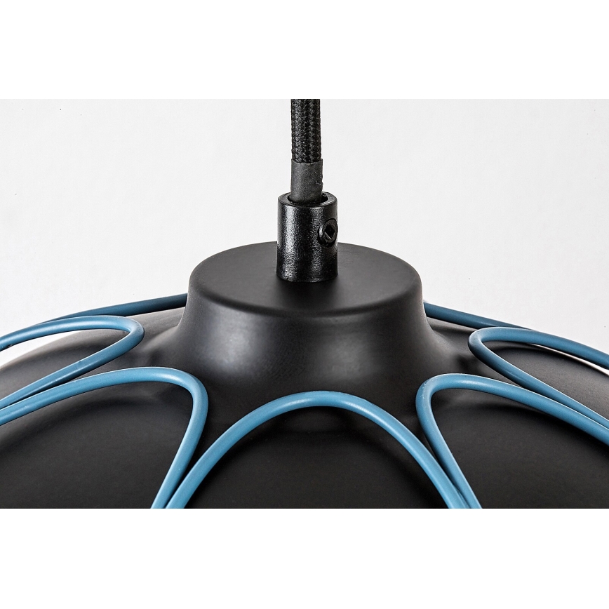 Rabalux - Chandelier on a string 1xE27/60W/230V black/blue