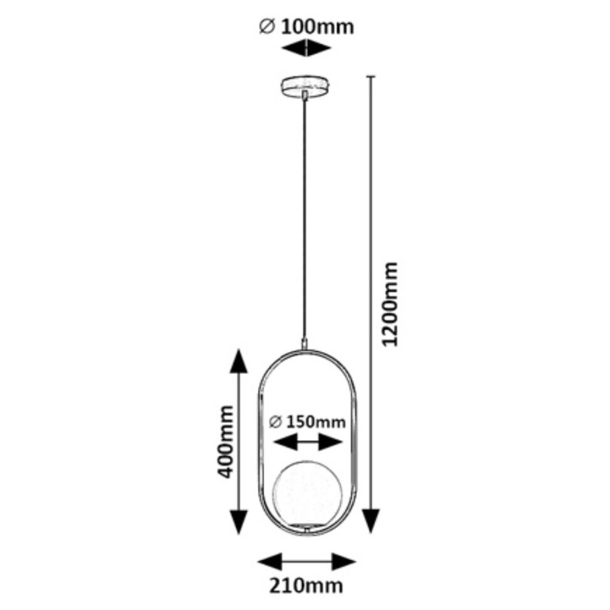 Rabalux - Chandelier on a string 1xE27/20W/230V