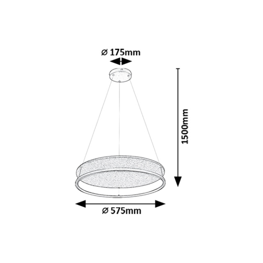 Rabalux - LED Chandelier on a string LED/40W/230V 3000/4000K