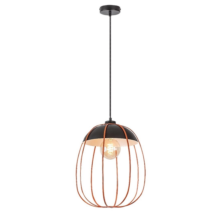 Rabalux - Chandelier on a string 1xE27/60W/230V black/orange
