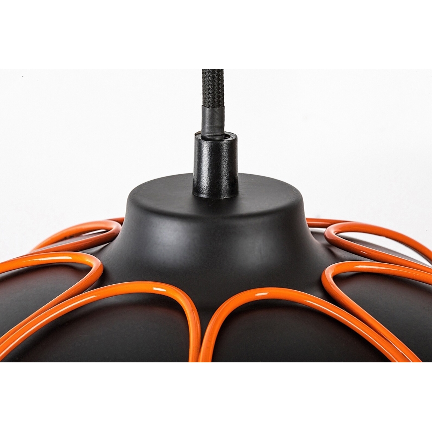 Rabalux - Chandelier on a string 1xE27/60W/230V black/orange